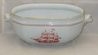 Spode Trade Winds-Red Tureen, No Lid