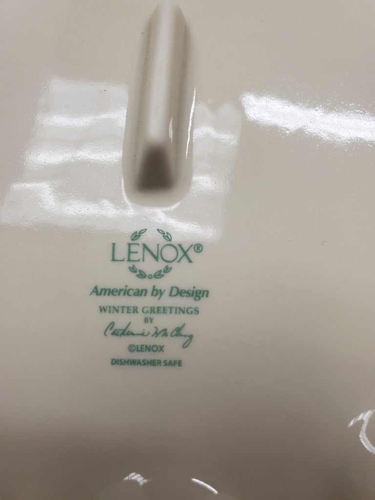 Lenox Winter Greetings Deviled Egg Plate
