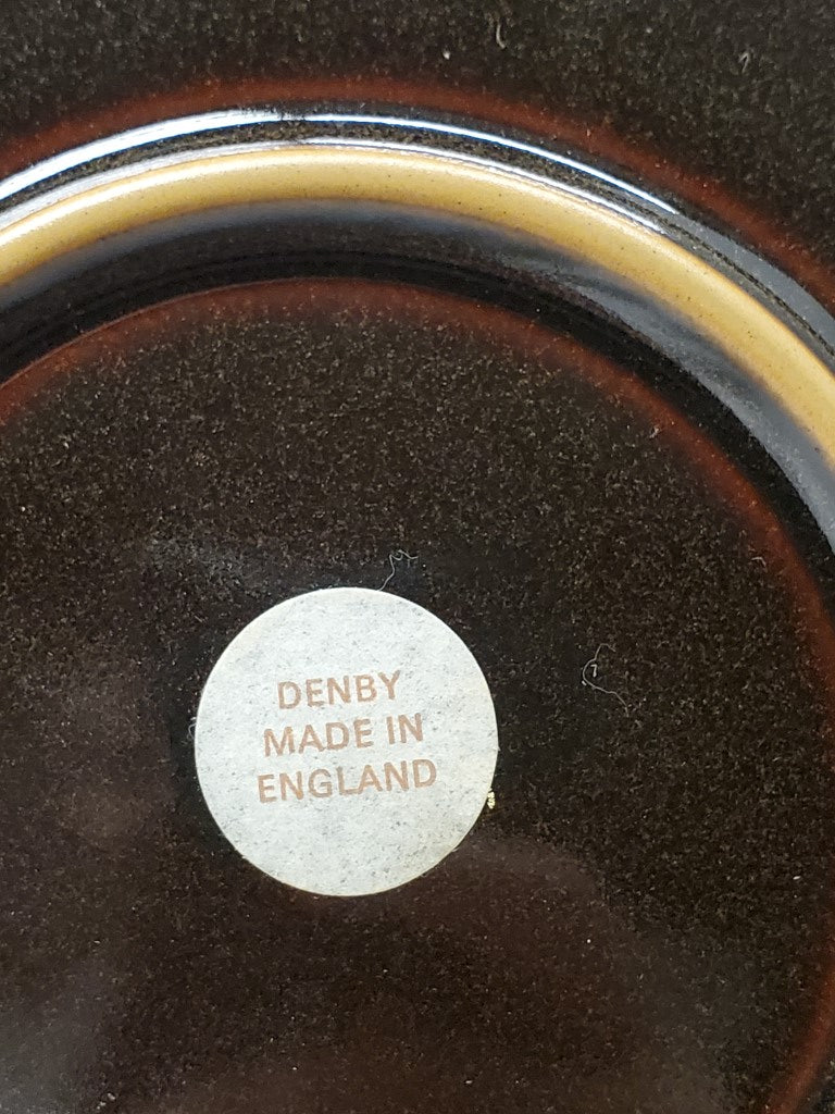 Set of 4 Denby Chocolate Dinner Plates LK
