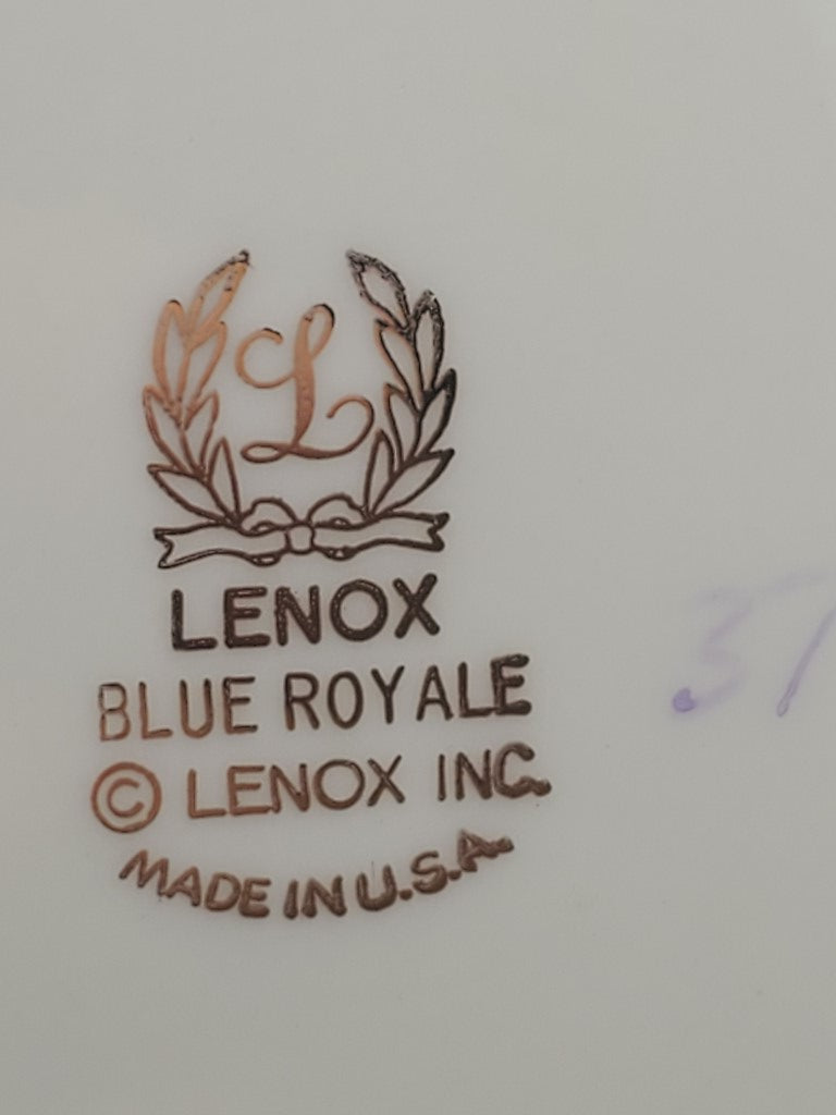 Set of 6 Lenox Blue Royale Salad Plates LK
