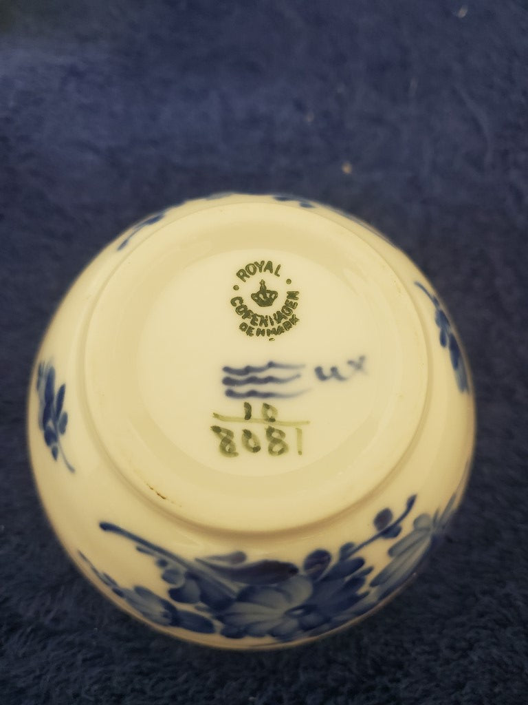 Royal Copenhagen Blue Flowers Braided Sugar Bowl and Lid (8081)