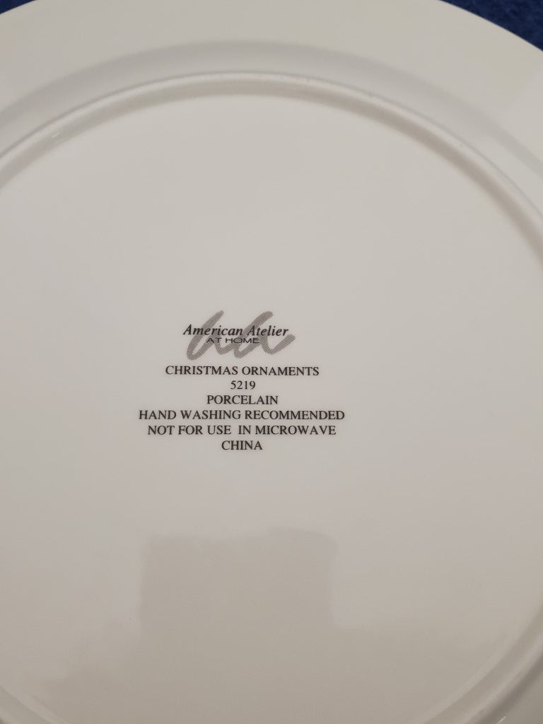 Set of 6 American Atelier Christmas Ornaments (5219) Rim Soup Bowls