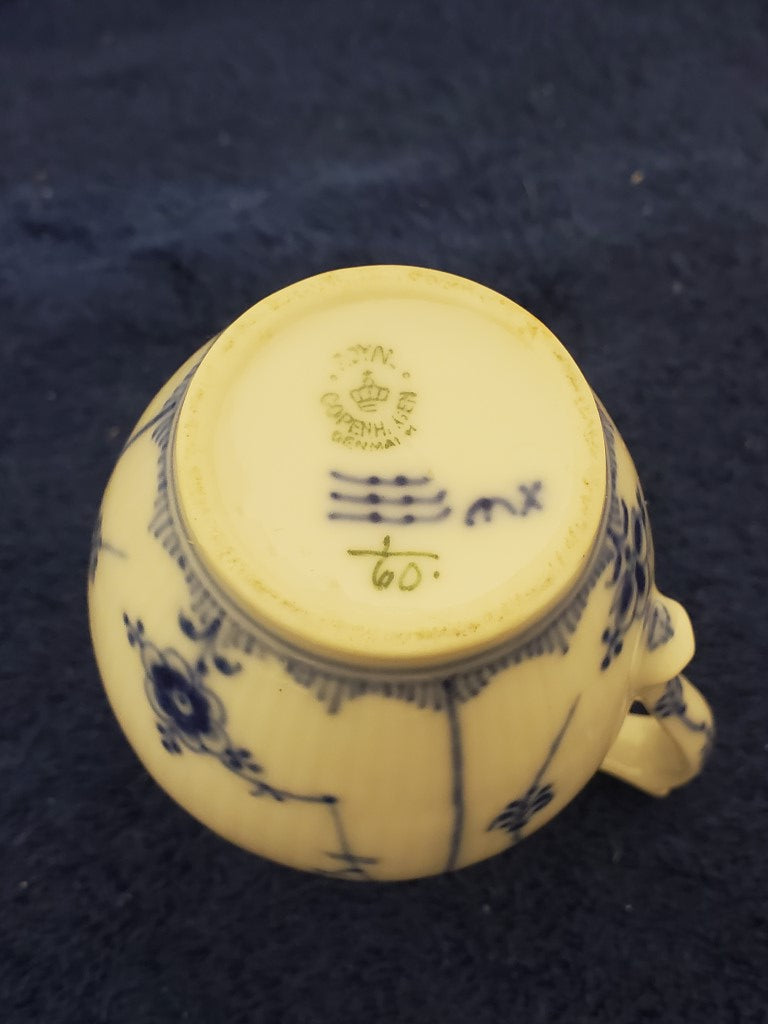 Royal Copenhagen Blue Fluted Plain Creamer (60)