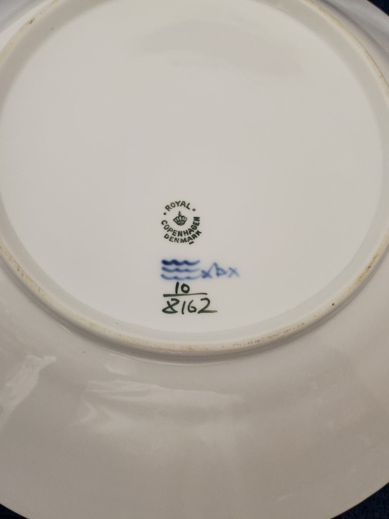 Royal Copenhagen Blue Flowers Braided Handled Cake Plate 8162 (Imperfect )