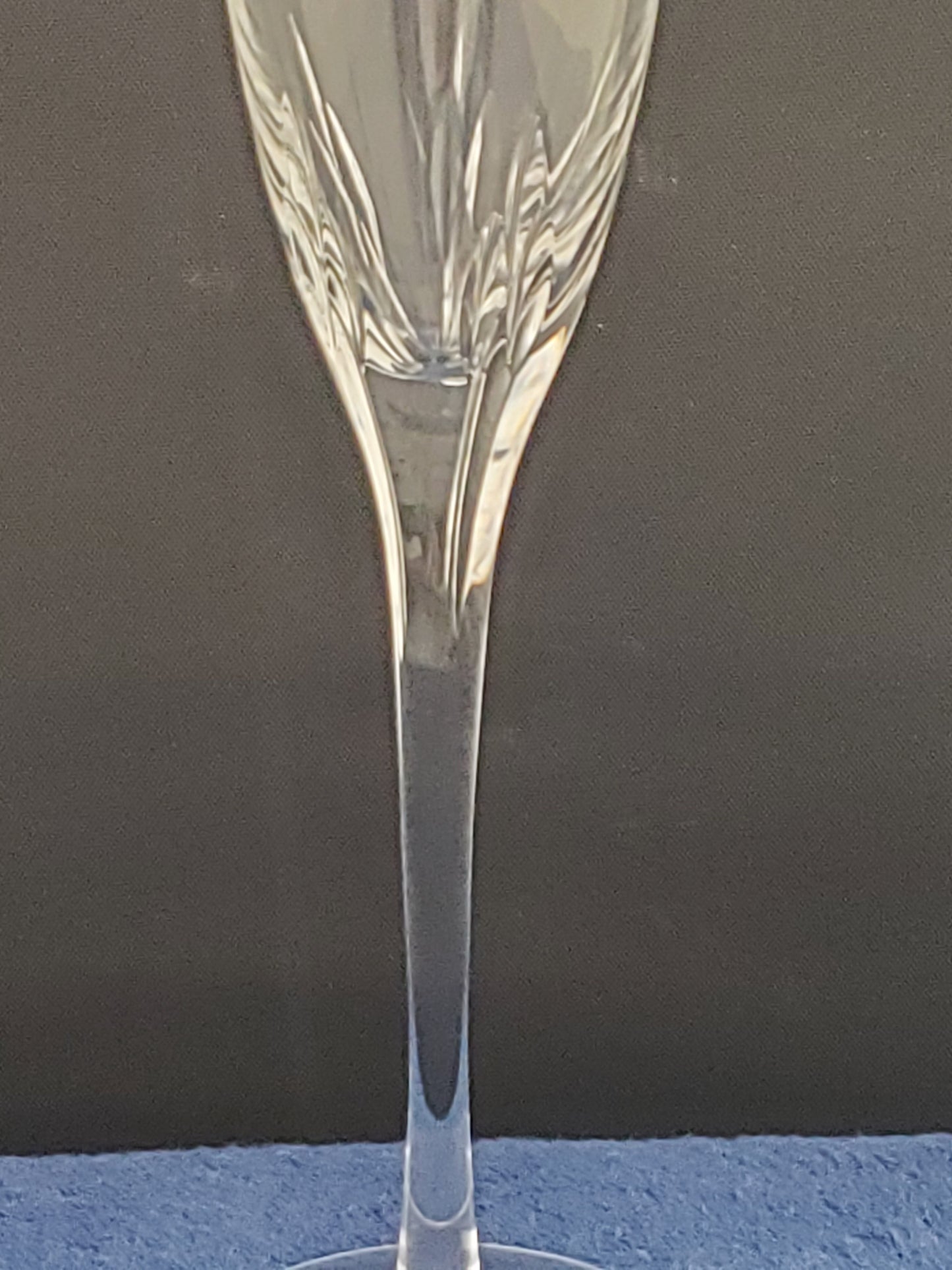 Set of 6 Lenox Firelight-Clear Fluted Champagne Glasses