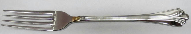 Set of 4 Mikasa Silver Lyons (Stainless,gold Accent) Forks