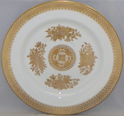 Set of 4 Spode Golden Clipper Luncheon Plates