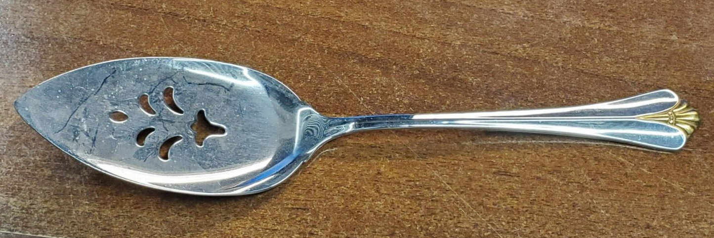 Oneida Golden Golden Royal Flute ((Golden) Pierced All Stainless Pie Server