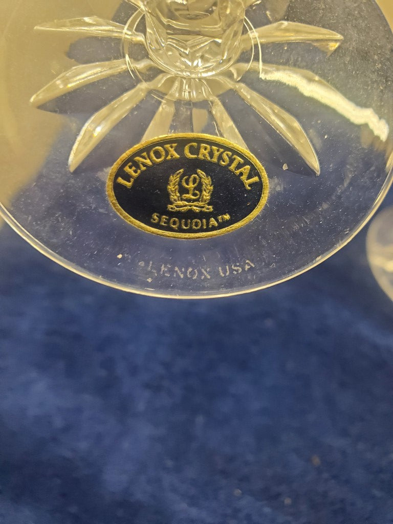 Set of 5 Lenox Sequoia Water Goblets LK