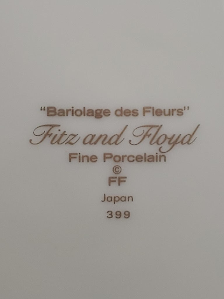 Set of 3 Fitz & Floyd Bariolage des Fleurs Salad Plates LK