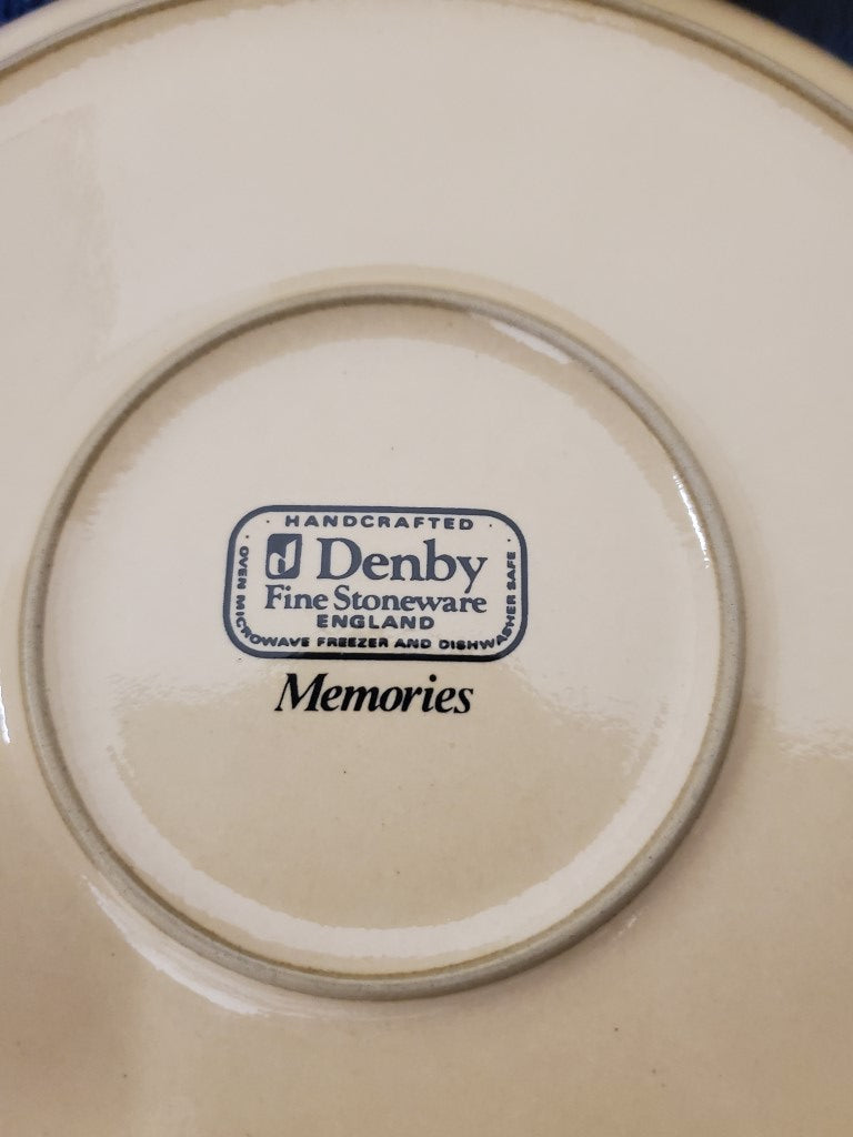 Set of 4 Denby Memories Salad Plates LK