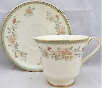 Set of 3 Minton Jasmine Footed Cup & Saucer Sets
