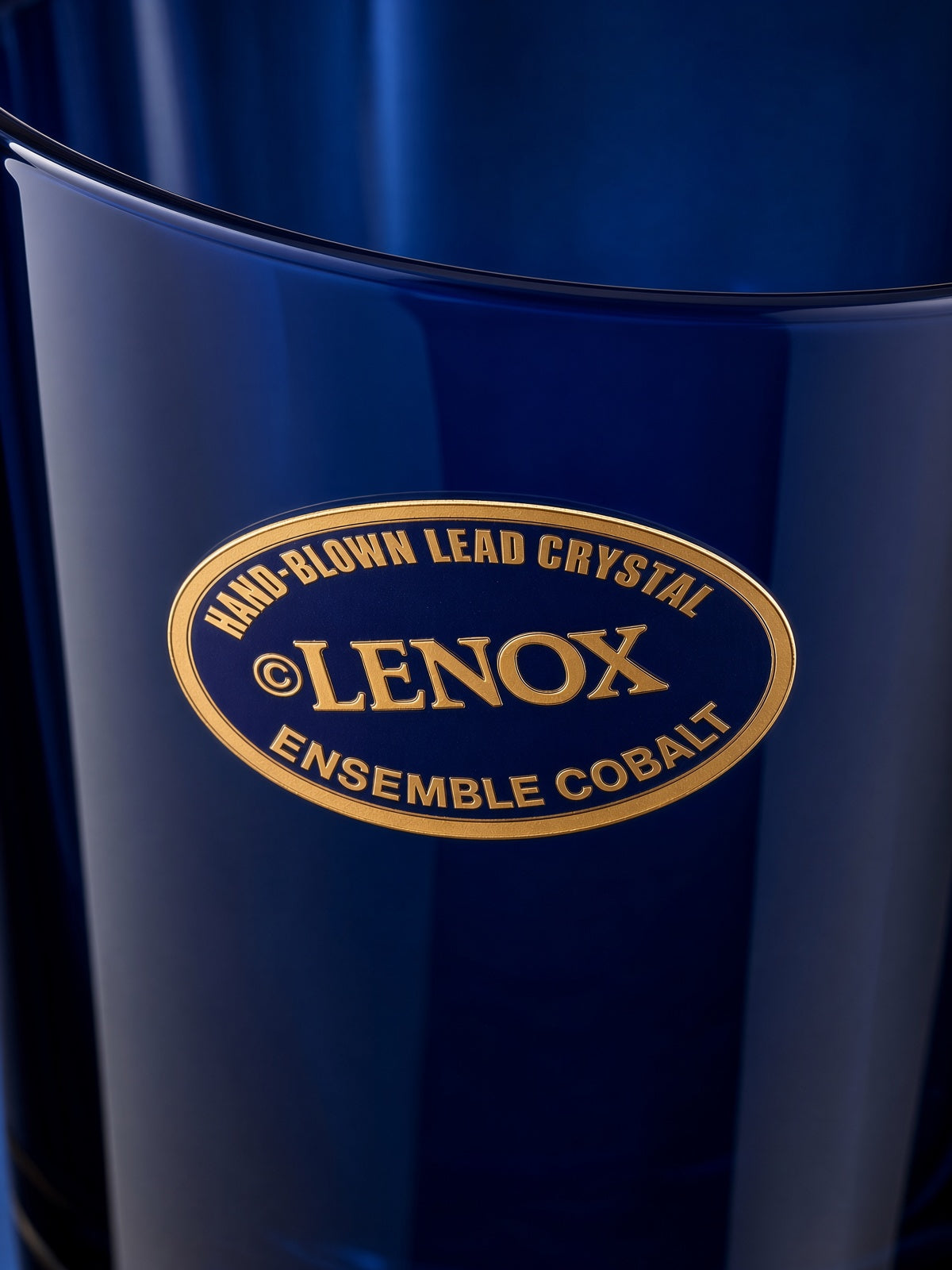 Set of 3 Lenox Ensemble Cobalt Flat Iced Teas LK