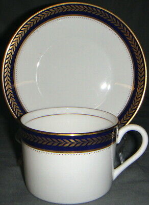 Set of 3 Coalport Blue Wheat Cup & Saucer Sets