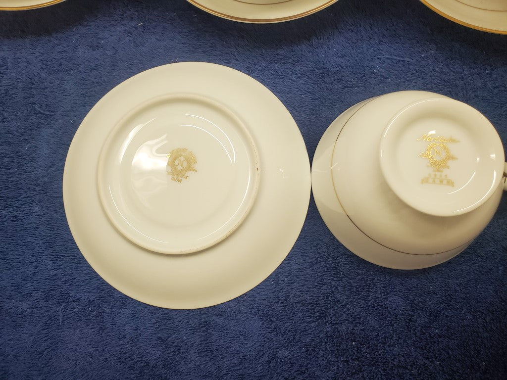 Set of 8 Noritake Dawn Cup & Saucer Sets LK