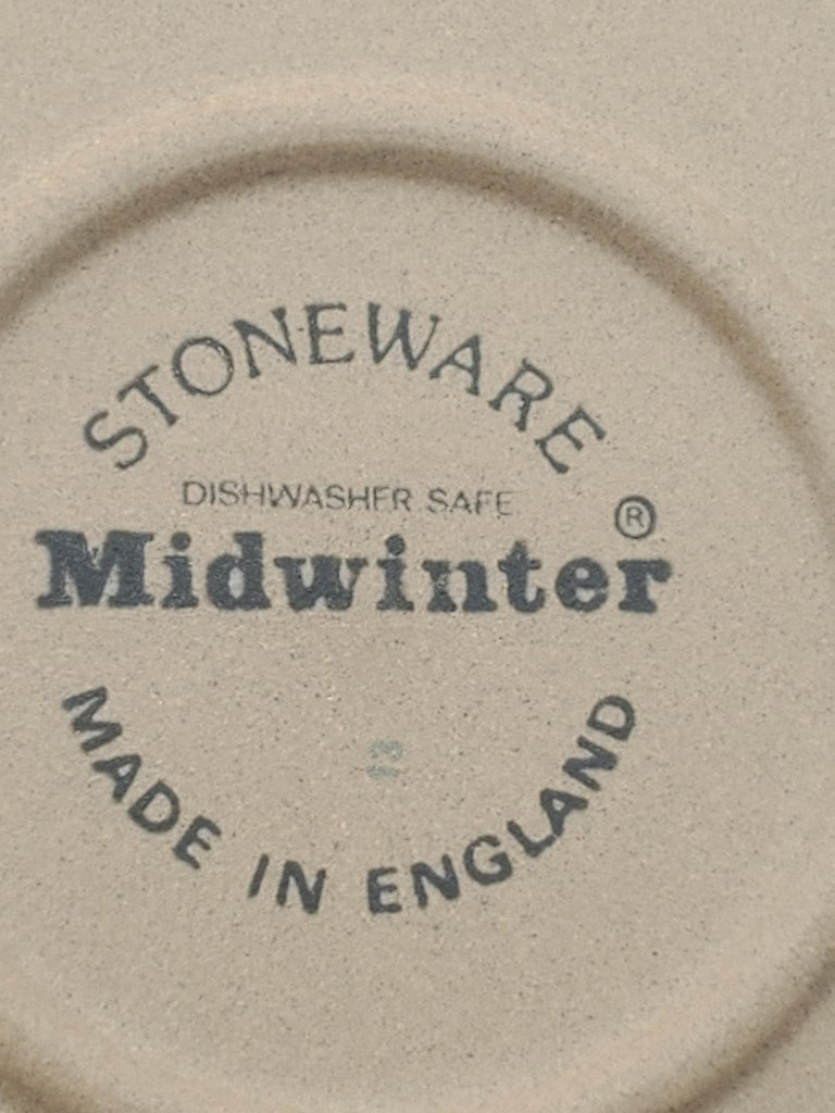 Set of 3 W R Midwinter Braid Dinner Plates LK