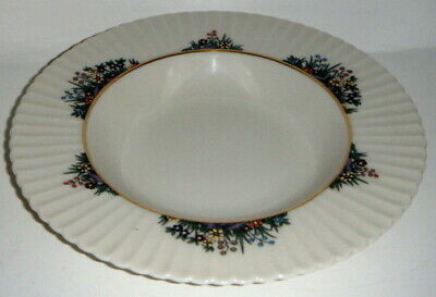 Set of 2 Lenox Rutledge Rimmed Soup Bowls 8 3/8"