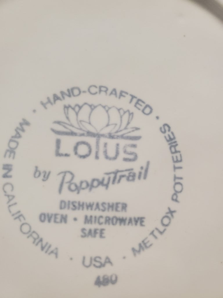 Metlox Poppytrail Vernon Lotus White Salad Plate LK