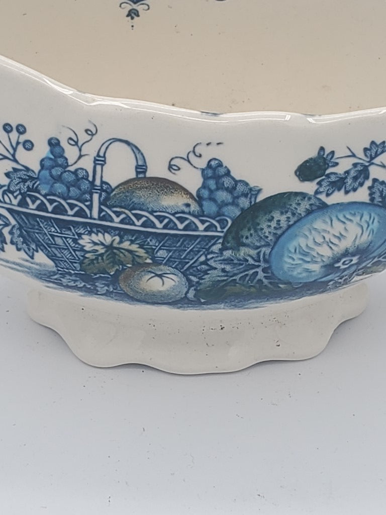 Mason's Fruit Basket Blue Multicolor Gravy Boat LK