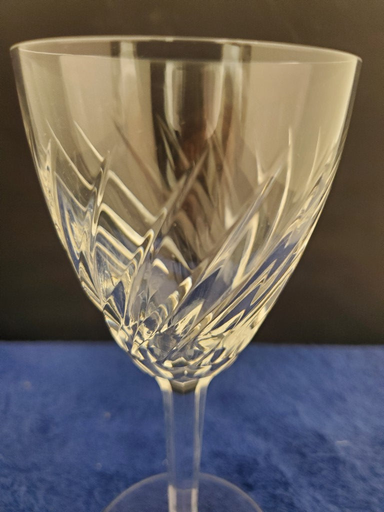 Set of 5 Val St. Lambert Gevaert Arlene Wine Goblets