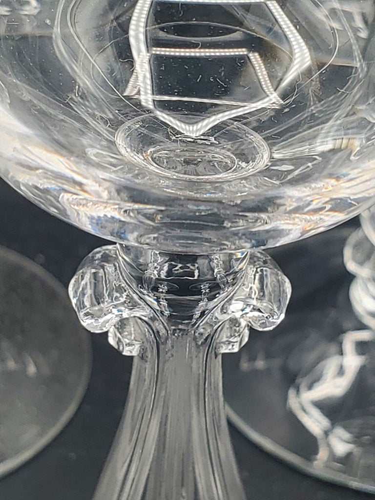 Set of 8 Cambridge Regency Clear (Stem 3575) Champagne/Tall Sherbets LK