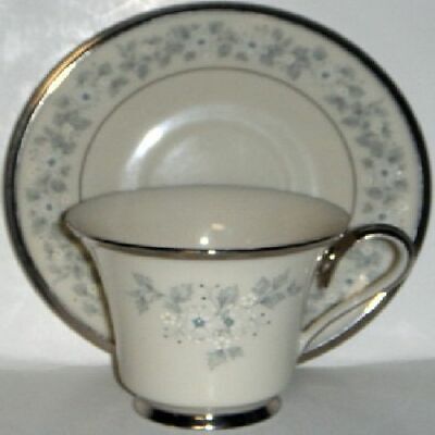 Set of 6 Lenox Windsong Cup & Saucer Sets (Footed)