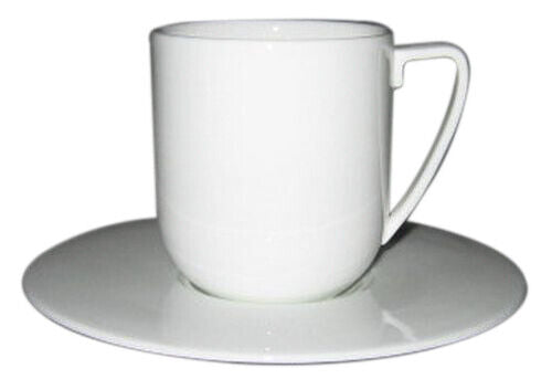 Set of 4 Vera Wang St. Tropez Flat Cup & Saucer Sets –