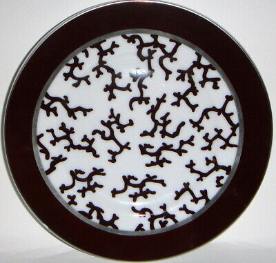 Set of 2 Raynaud Cristobal Chocolate Bread & Butter Plates –