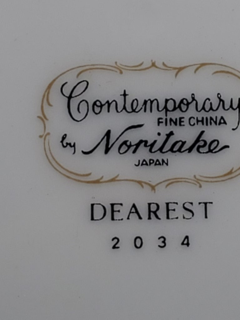 Set of 4 Noritake Dearest Salad Plates LK