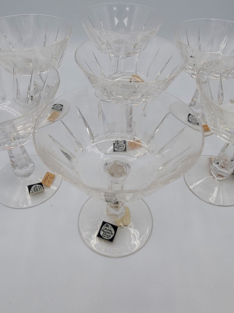 Set of 7 Royal Leerdam - Netherland Van Dijck Champagne/Tall Sherbets LK
