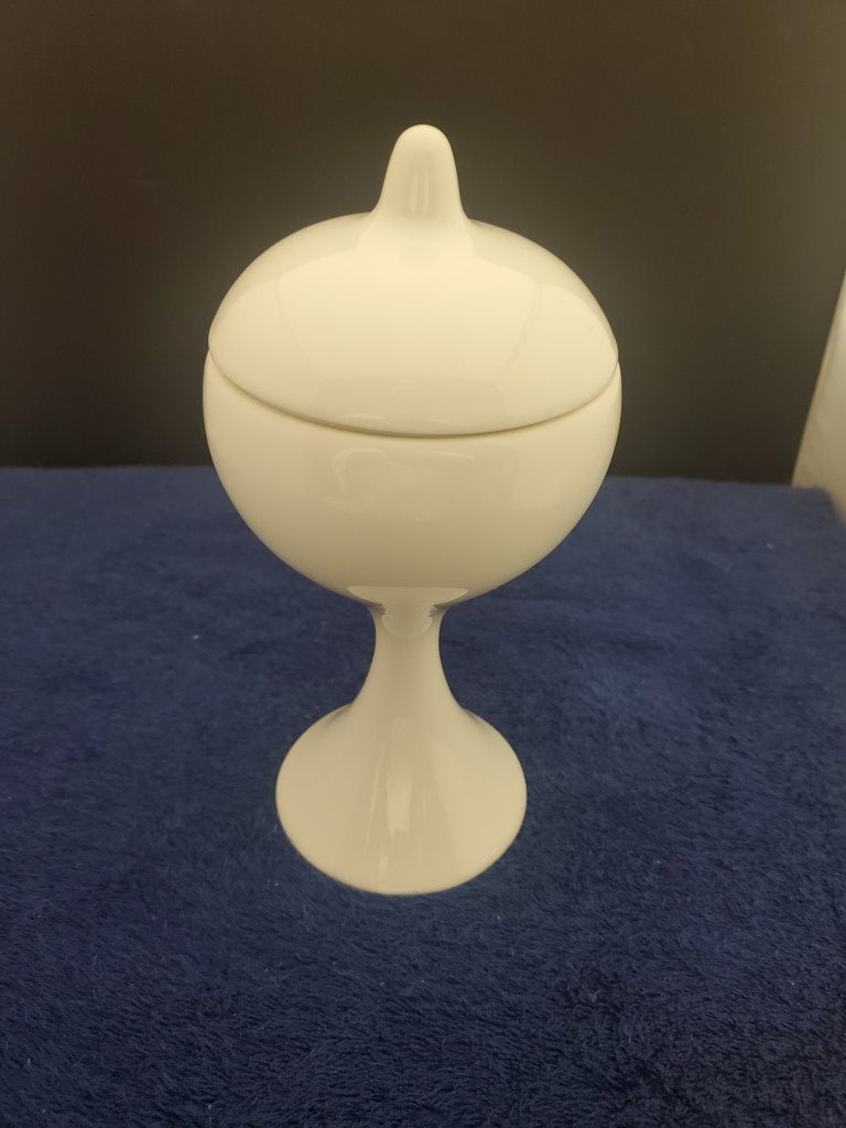 Raynaud Marly Menton? Pair Covered China Goblets