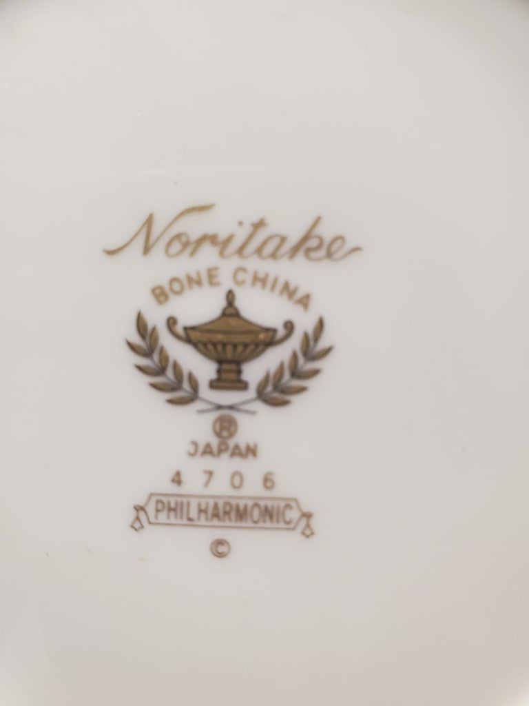 Set of 4 Noritake Philharmonic Rim Soup Bowls LK