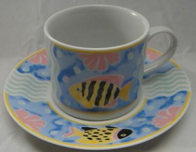 Set of 3 Princeton Studios Catalina Cup & Saucers