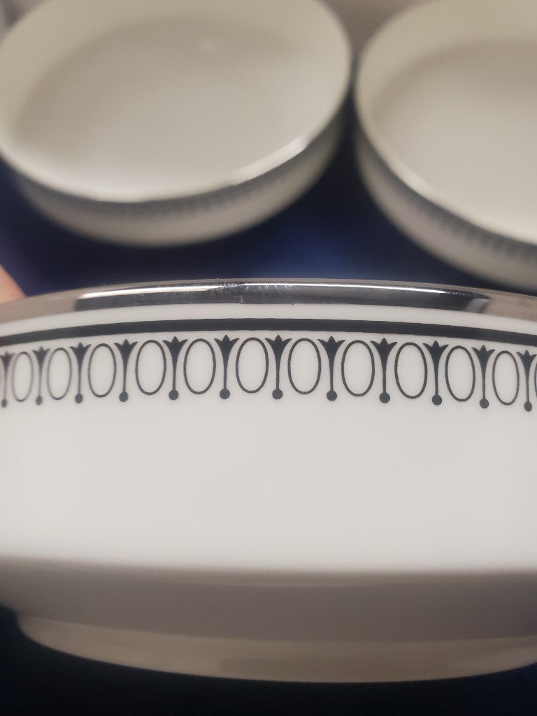 Set of 3 Mikasa Seville Coupe Soup Bowls LK
