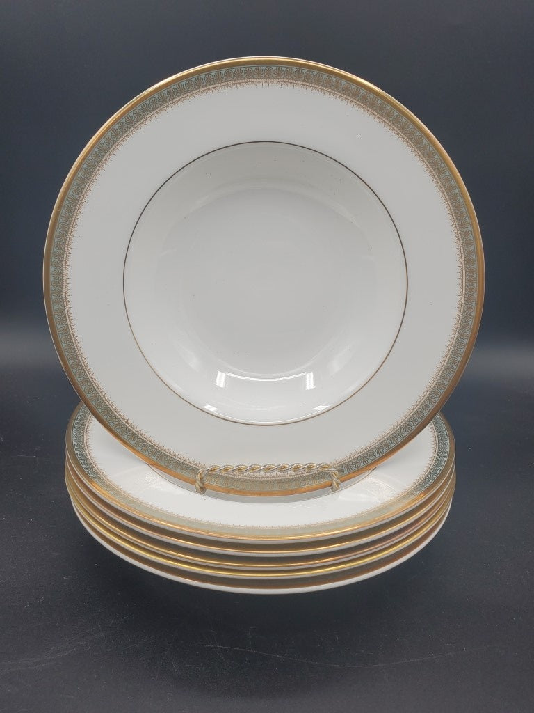 Set of 6 Royal Doulton Clarendon RIm Soup Bowls LK