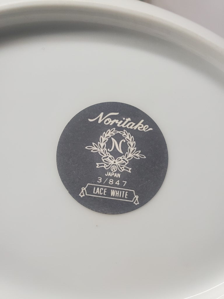 Noritake Lace White Oval Vegetable Bowl LK