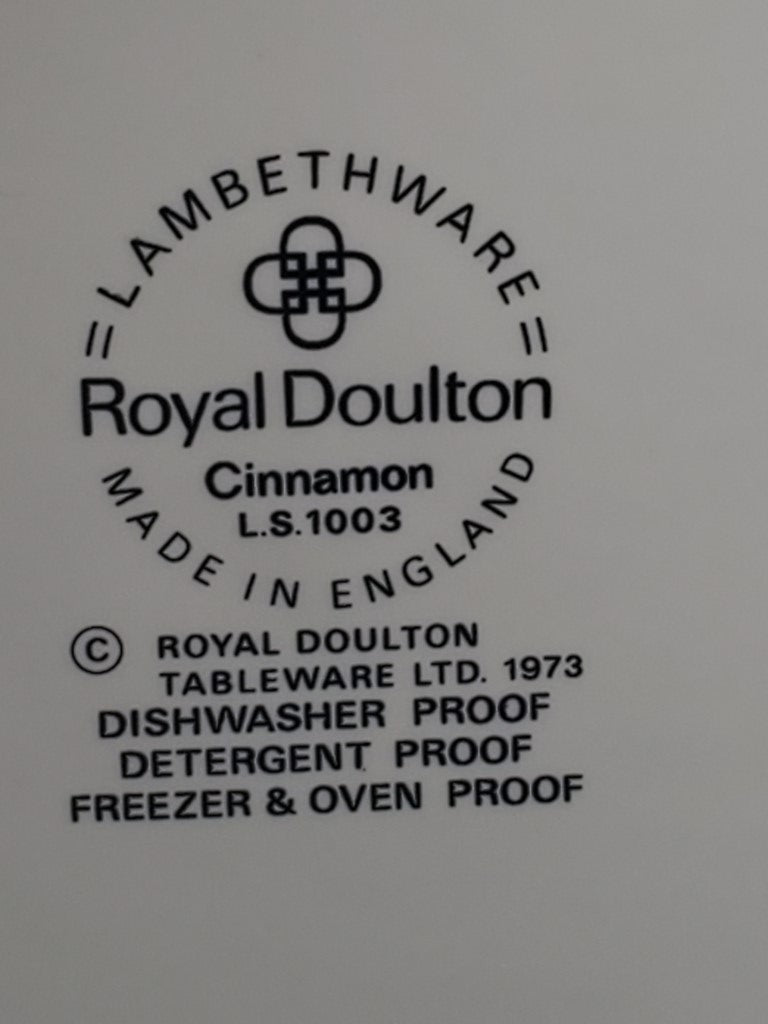 Set of 7 Royal Doulton Cinnamon Salad Plates LK