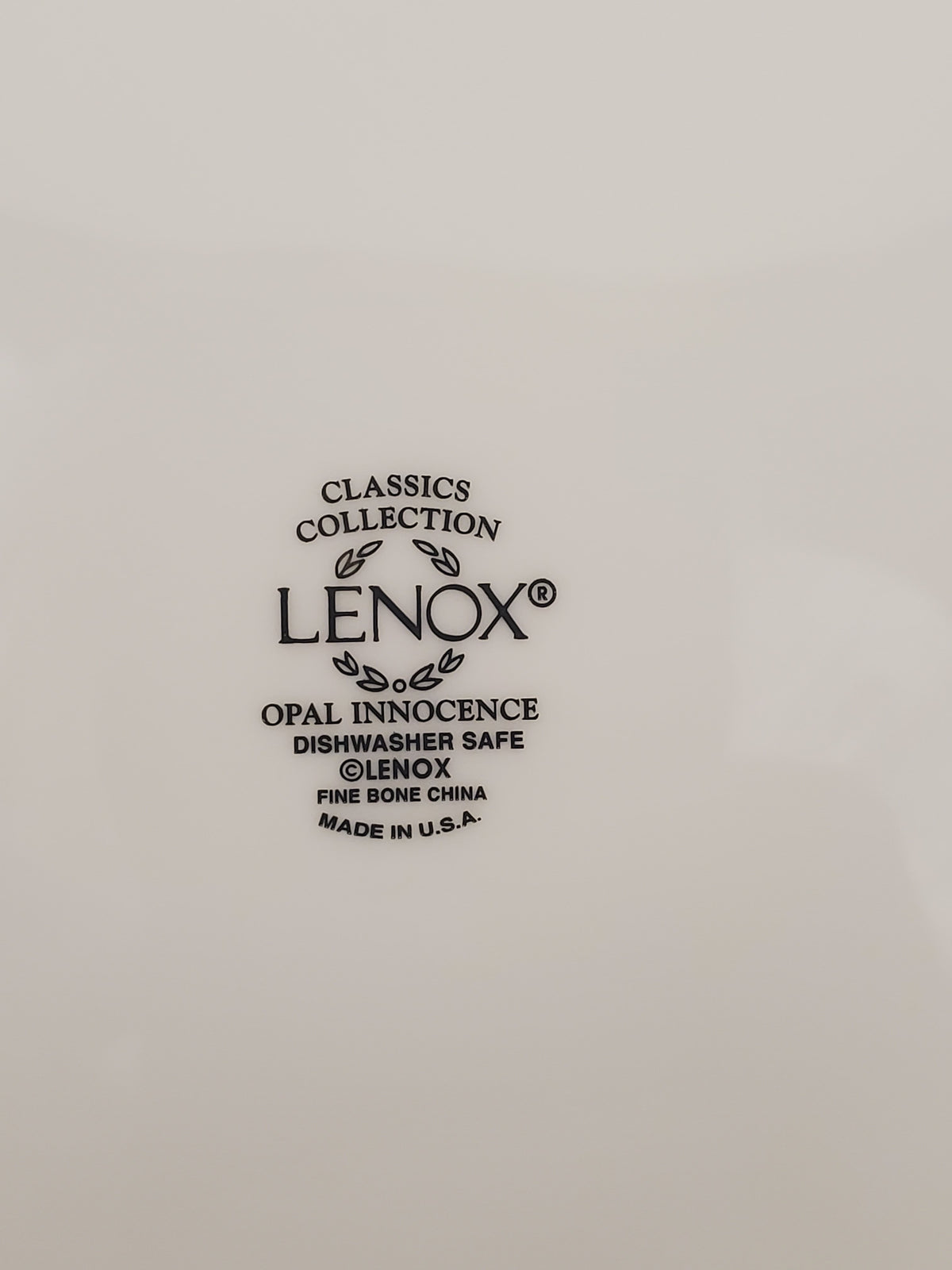 Set of 7 Lenox Opal Innocence Luncheon Plates - New