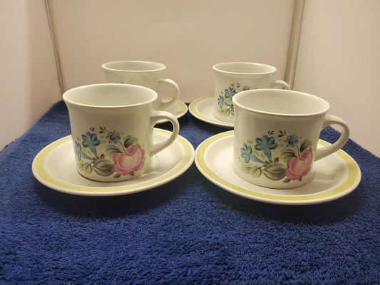 Set of 8 Royal Doulton Dubarry Cup & Saucer Sets