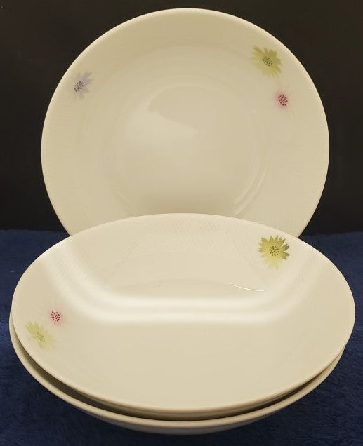 Set of 3 Bernardaud Flirt Coupe Soup Bowls