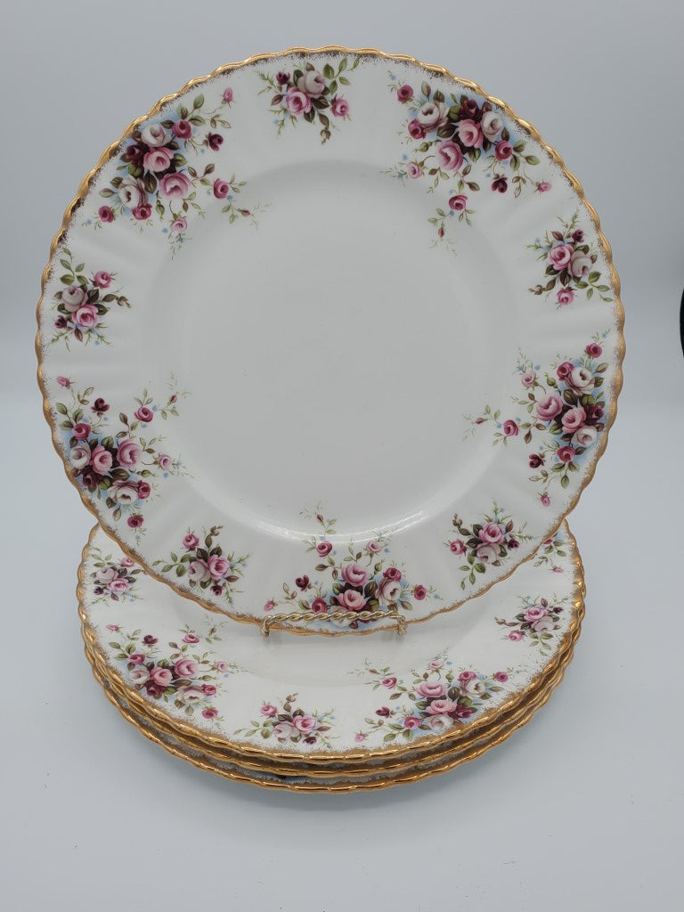 Set of 4 Royal Albert Cottage Garden Dinner Plates LK