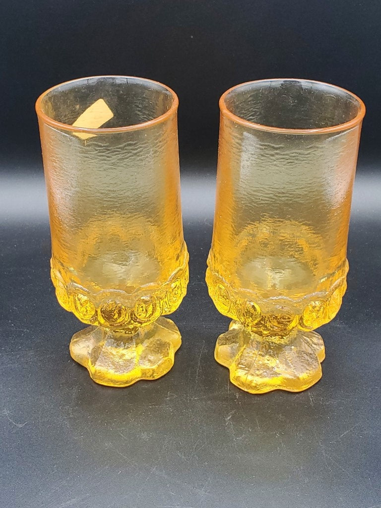 Set of 2 Franciscan Madeira Orange Iced Teas LK