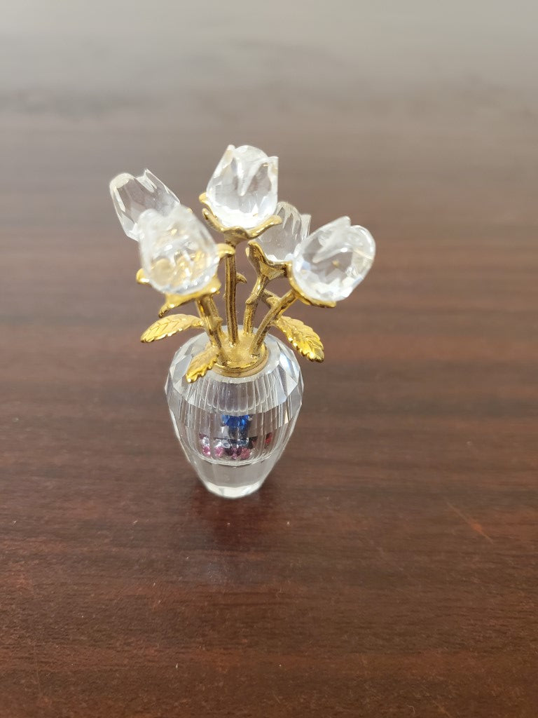Swarovski Secrets Rose Vase/ Flacon - With Stones