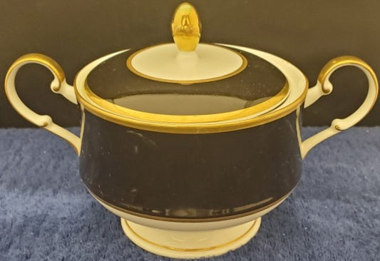 Mikasa Cathy Hardwick Onyx Sugar Bowl with Lid LK