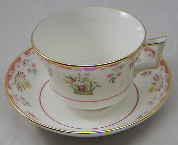 Set of 5 Wedgwood Bianca Footed Cup & Saucer Sets
