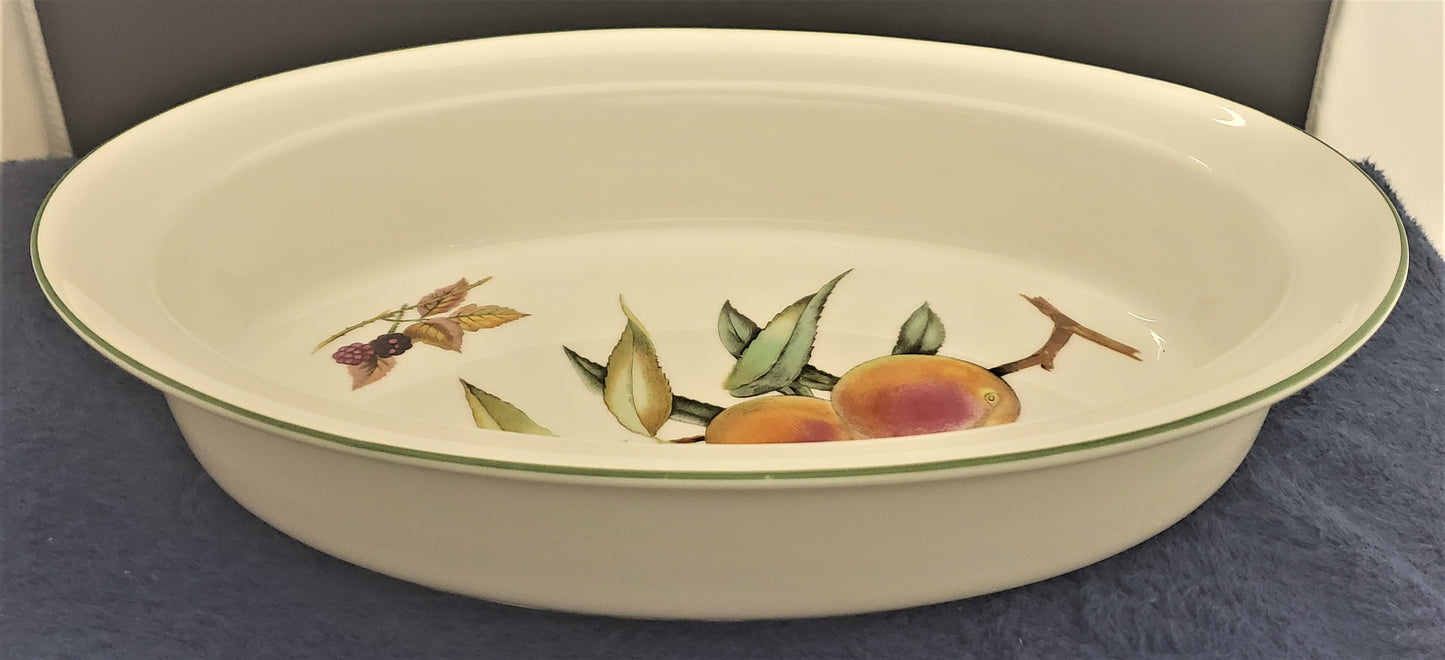 Royal Worcester Evesham Vale Oval Open Serving Bowl