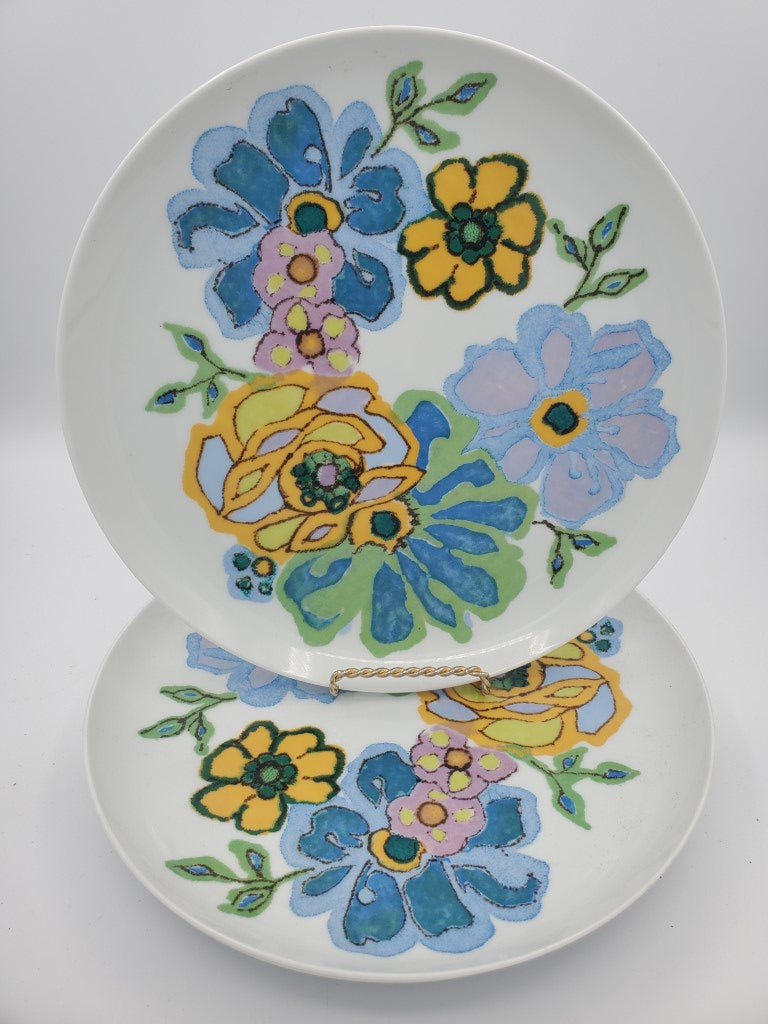 Set of 3 Noritake Hula Dinner Plates LK