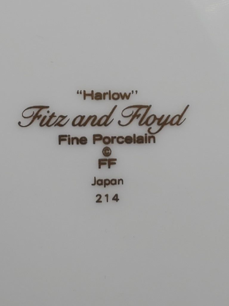 Set of 5 Fitz & Floyd Harlow Bread & Butter Plates LK