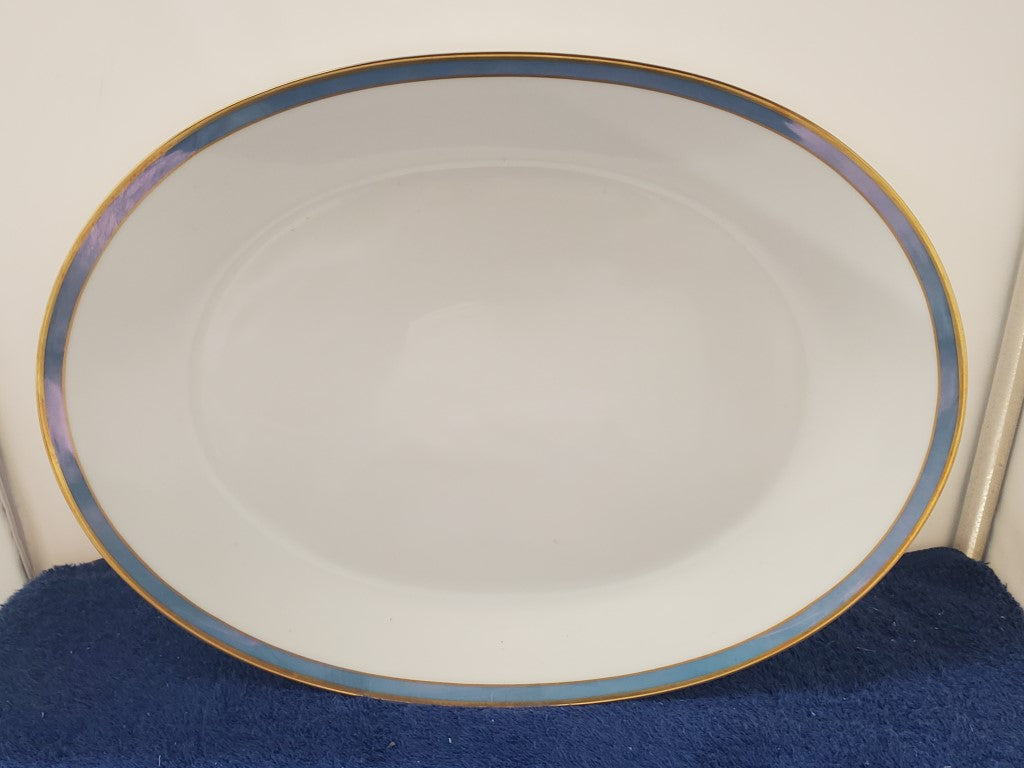 Rosenthal Gala Blue (Classic Rose) 13" Oval Serving Platter LK