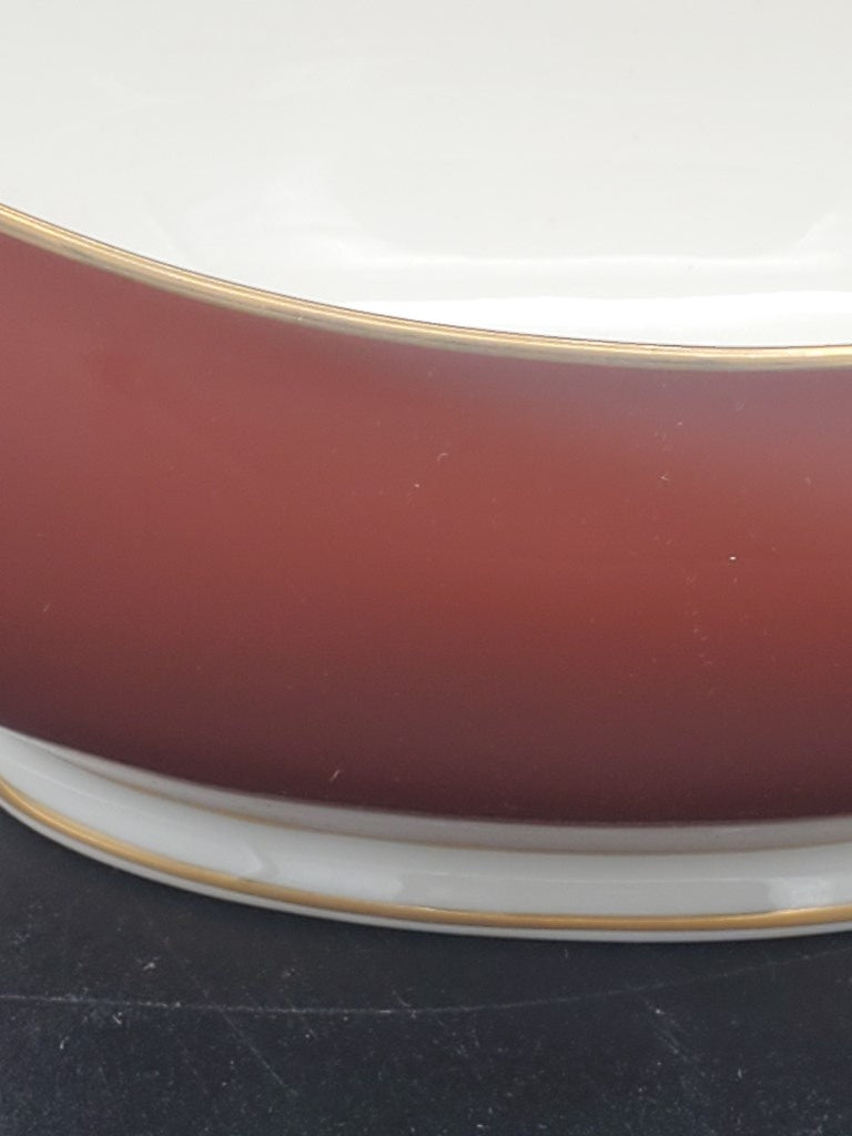 Noritake Ivory & Sienna Gravy Boat and Underplate LK